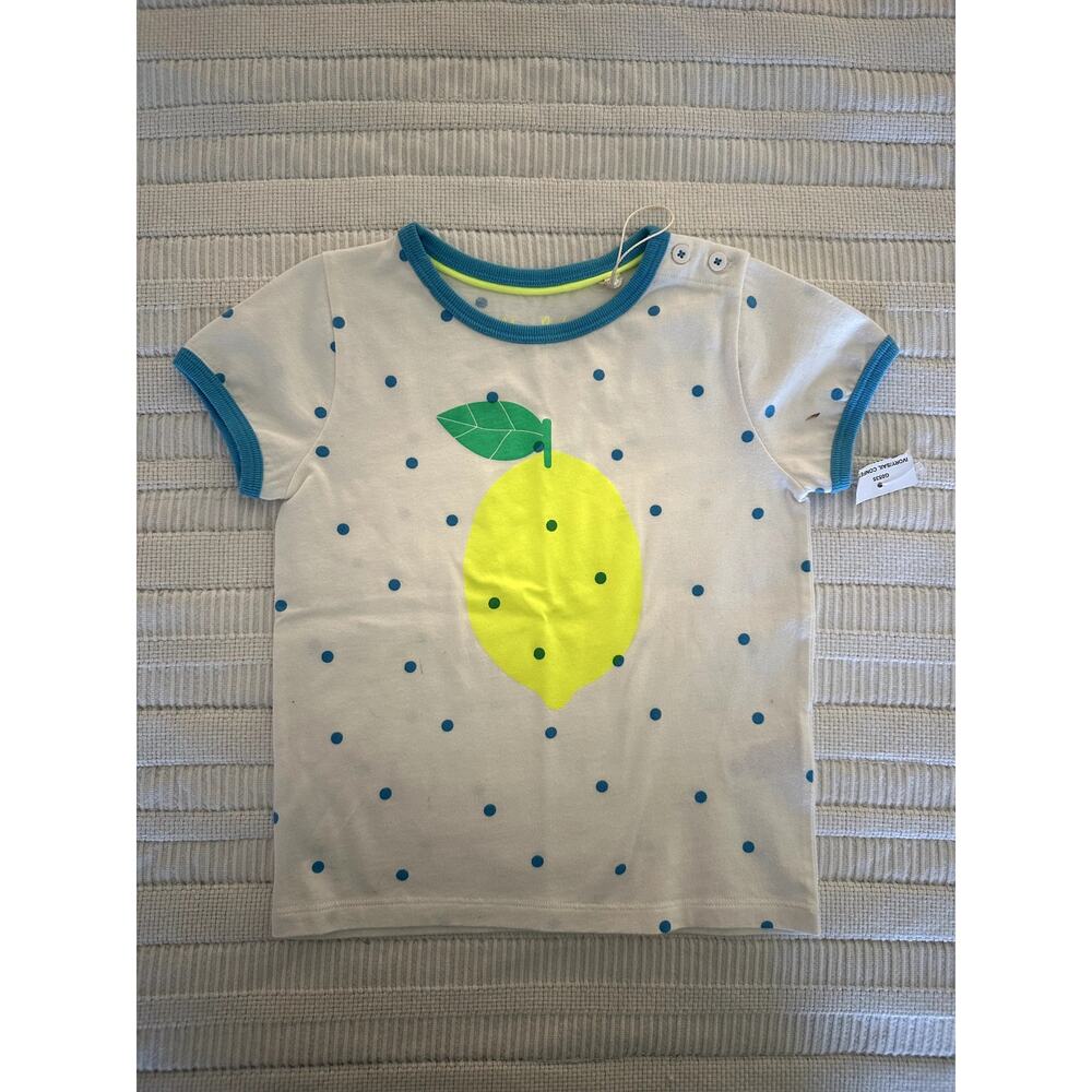 NWOT Mini Boden 2-3y Lemon Tee